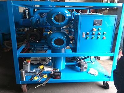 máquina de la filtración del aceite del transformador del vacío de las etapas dobles del dvtp