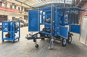 Venta de bomba de vacío VPS500 (500 m³/h) y purificador de aceite de transformador MTP70 (4200 l/h) a Georgia