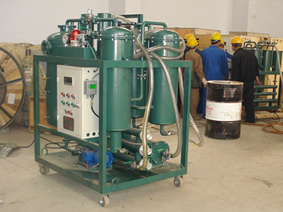 instalación y prueba de purificador de aceite residual
