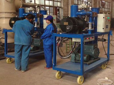 reparación y mantenimiento de la máquina de purificación de aceite