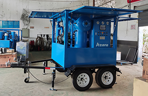 Máquina Filtradoras de Aceite de Transformadors MTP70 montada en un remolque móvil Ventas a Panamá