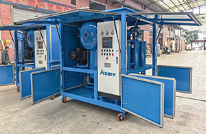 Venta del sistema de purificación de aceite de transformador DVTP300 a Bielorrusia