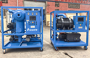 Venta de la unidad de bomba de vacío VPS2000 y la planta de purificación de aceite de transformador DVTP100 a Turquía